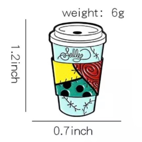 4/$20 Nightmare Before Christmas Sally Coffee Pin - Picture 2 of 3